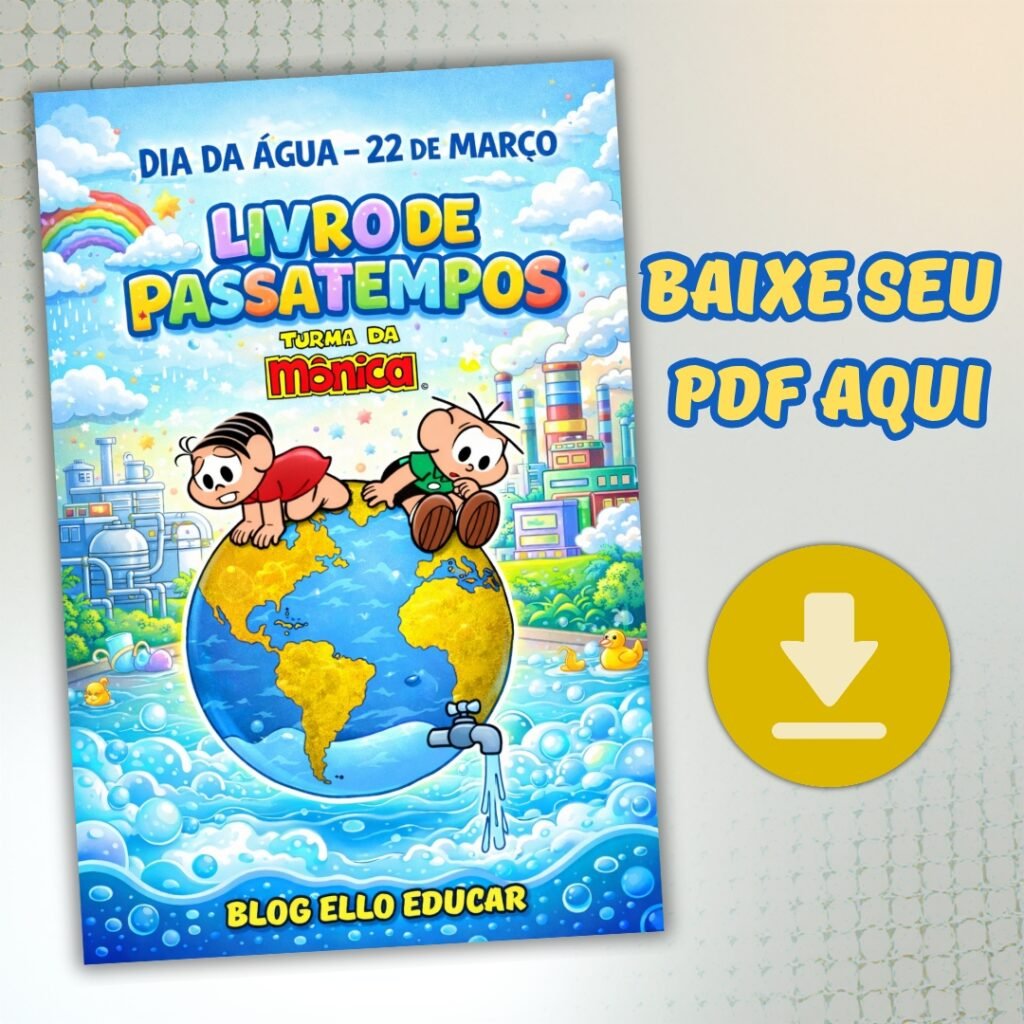 Dia da Água com a Turma da Mônica.