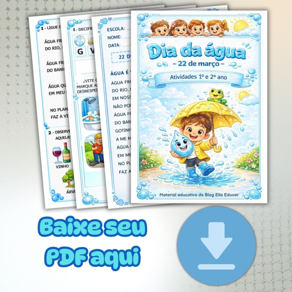 Livro de Atividades Dia da Água - 1° e 2° ano
