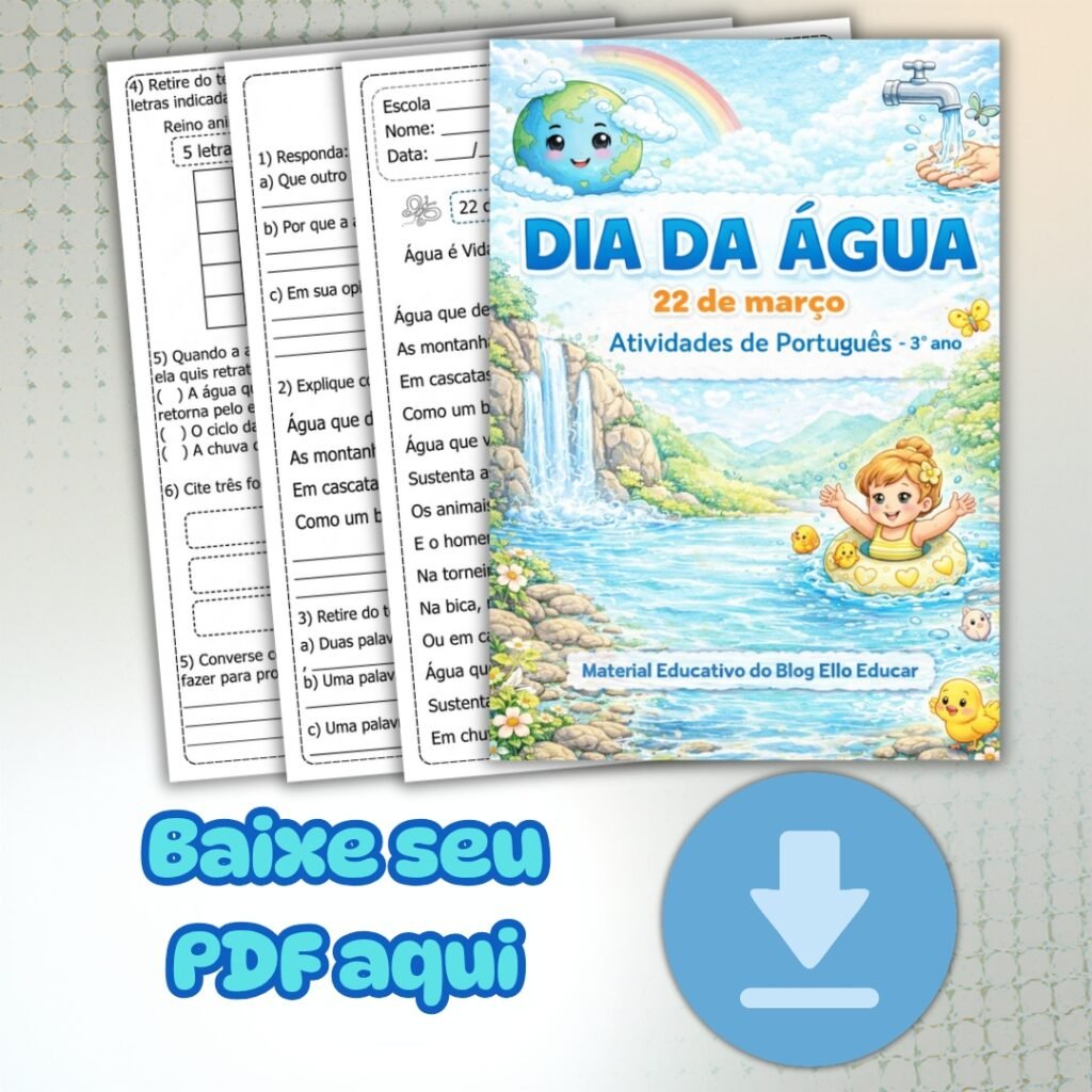 Livro de Atividades Dia da Água - 3° ano
