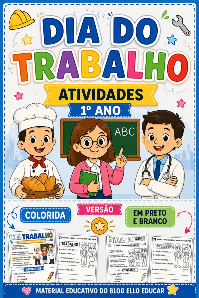 Atividades do Dia do Trabalho para 1° ano