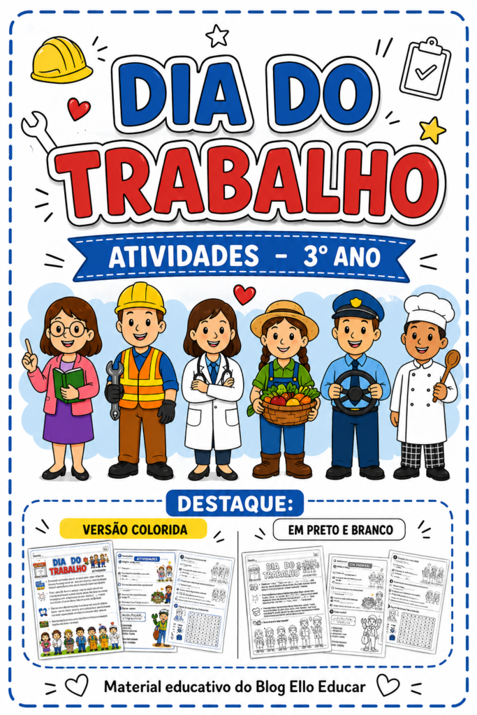 Atividades do Dia do Trabalho para 3° ano