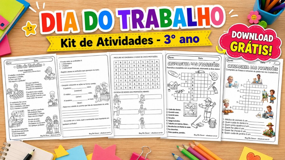 Atividades sobre o dia do trabalho 3° ano