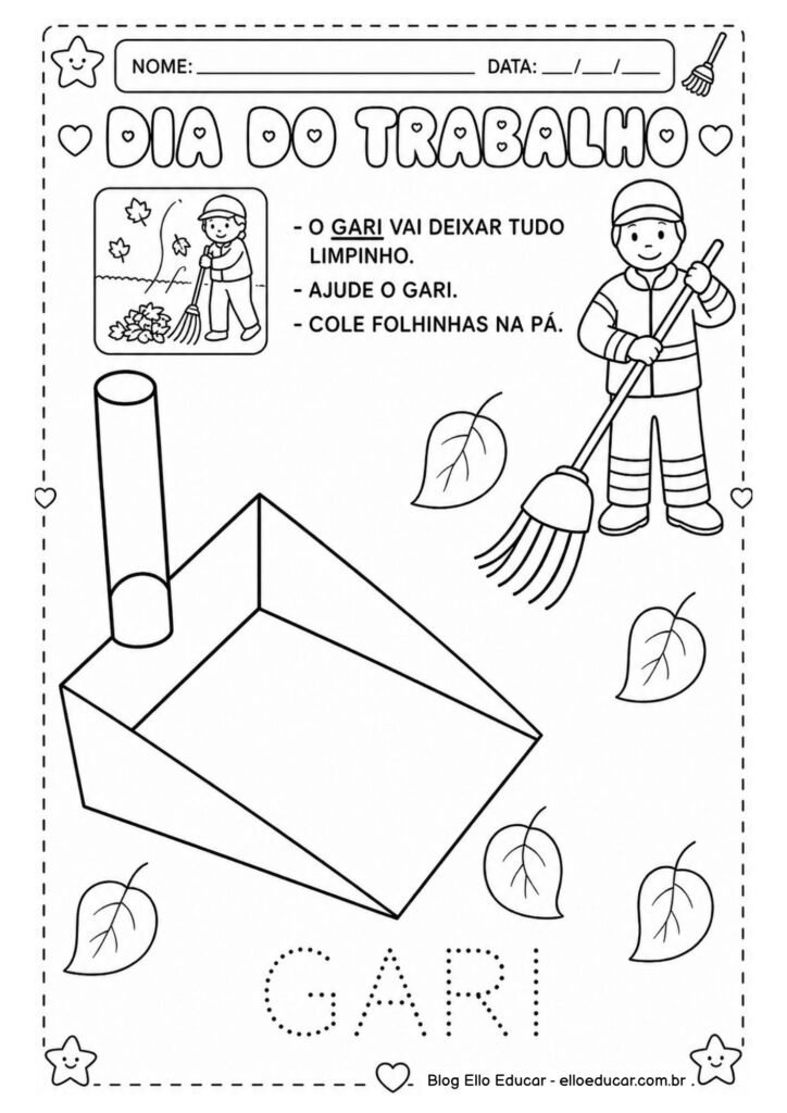 Atividades sobre Dia do Trabalho para Educação Infantil