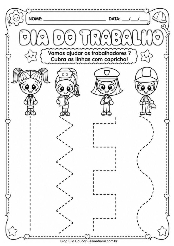 Atividades sobre Dia do Trabalho para Educação Infantil