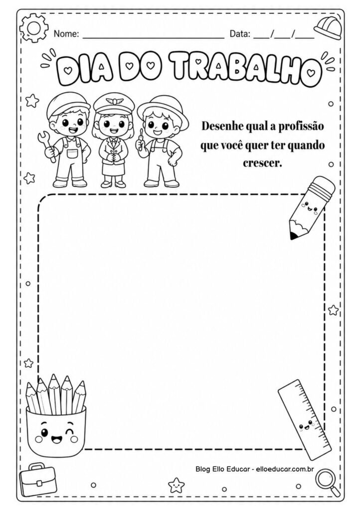 Atividades sobre Dia do Trabalho para Educação Infantil