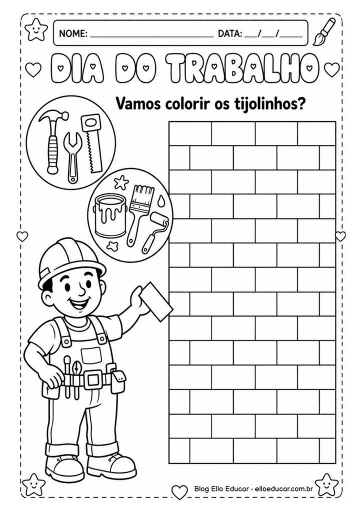 Atividades sobre Dia do Trabalho para Educação Infantil