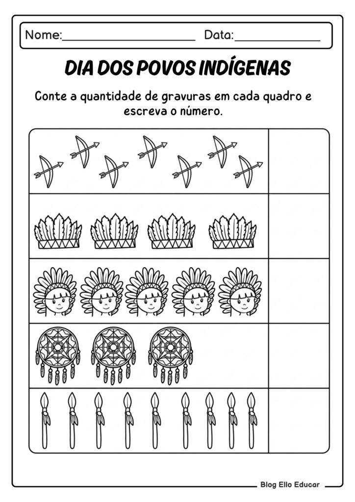 Atividades sobre Povos Indígenas