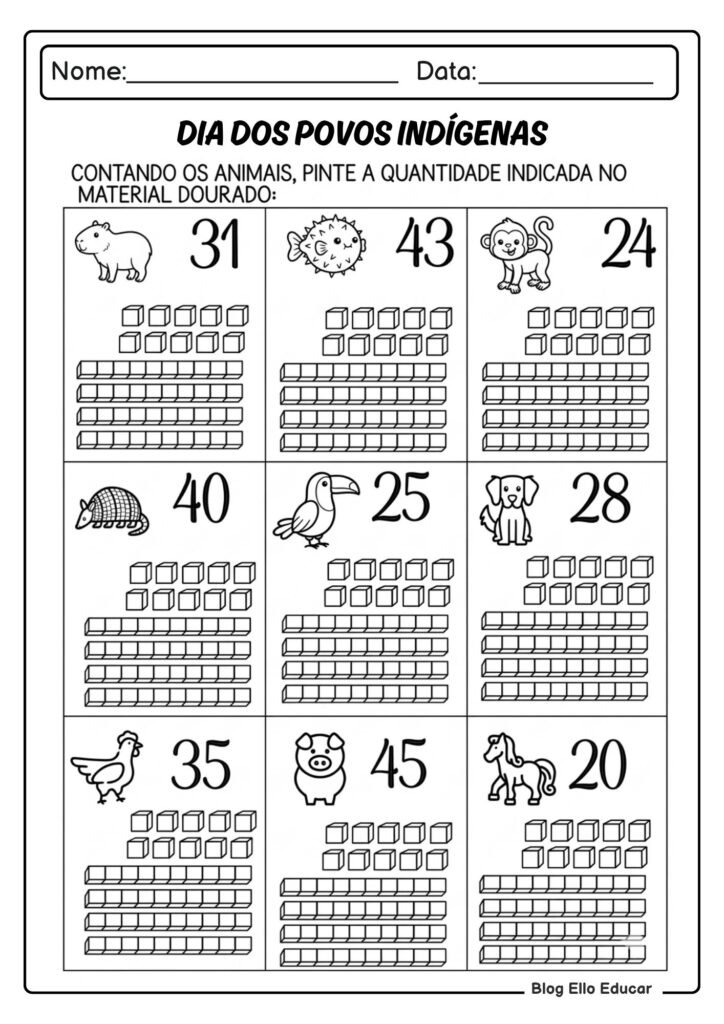 Atividades sobre Povos Indígenas