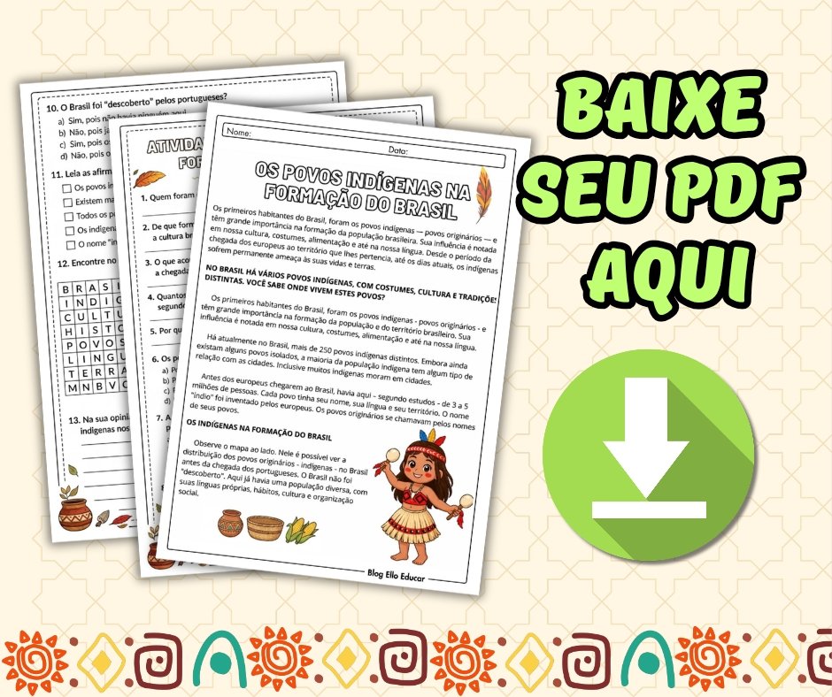 Atividades sobre Povos Indígenas 5° ano