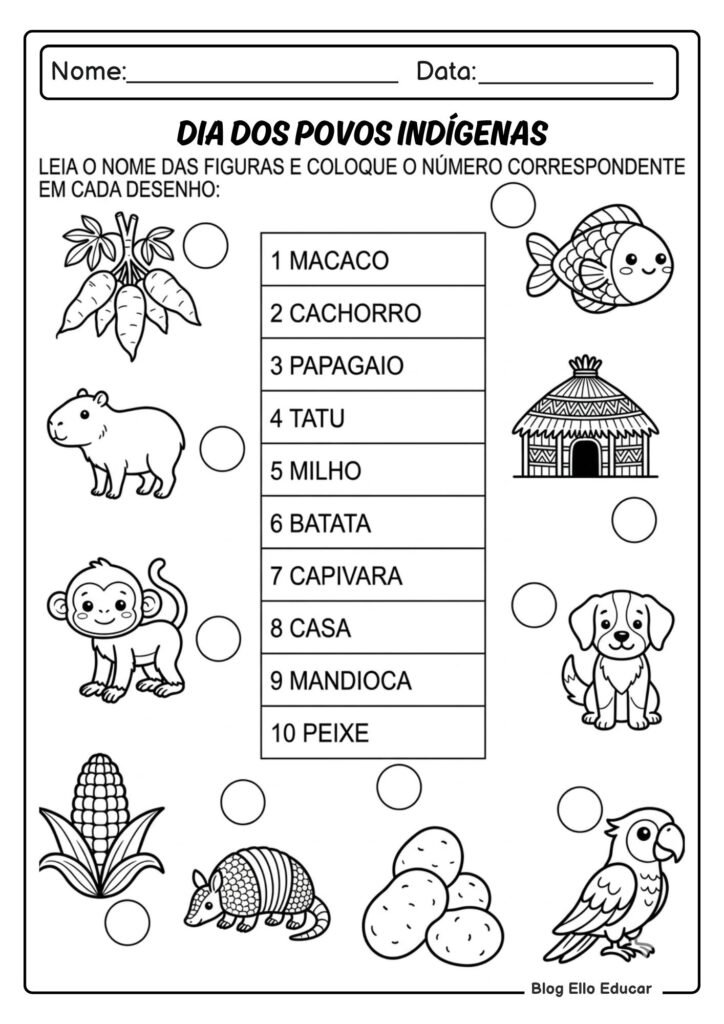 Atividades sobre Povos Indígenas