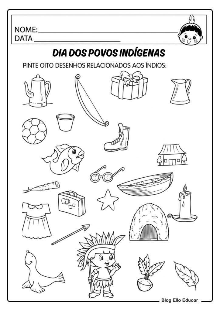 Atividades sobre Povos Indígenas para Educação Infantil