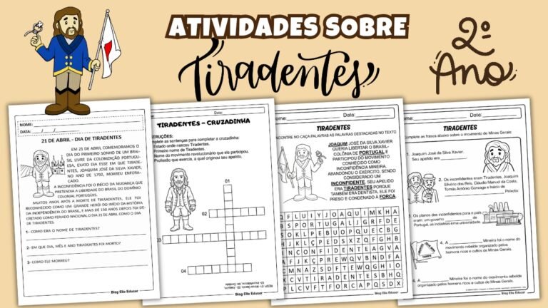Atividades sobre Tiradentes para 2° ano