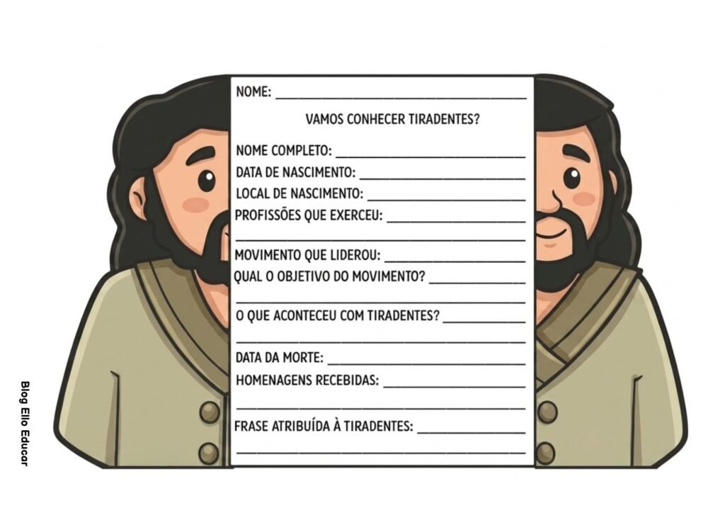 Atividades sobre Tiradentes para Ensino Fundamental I