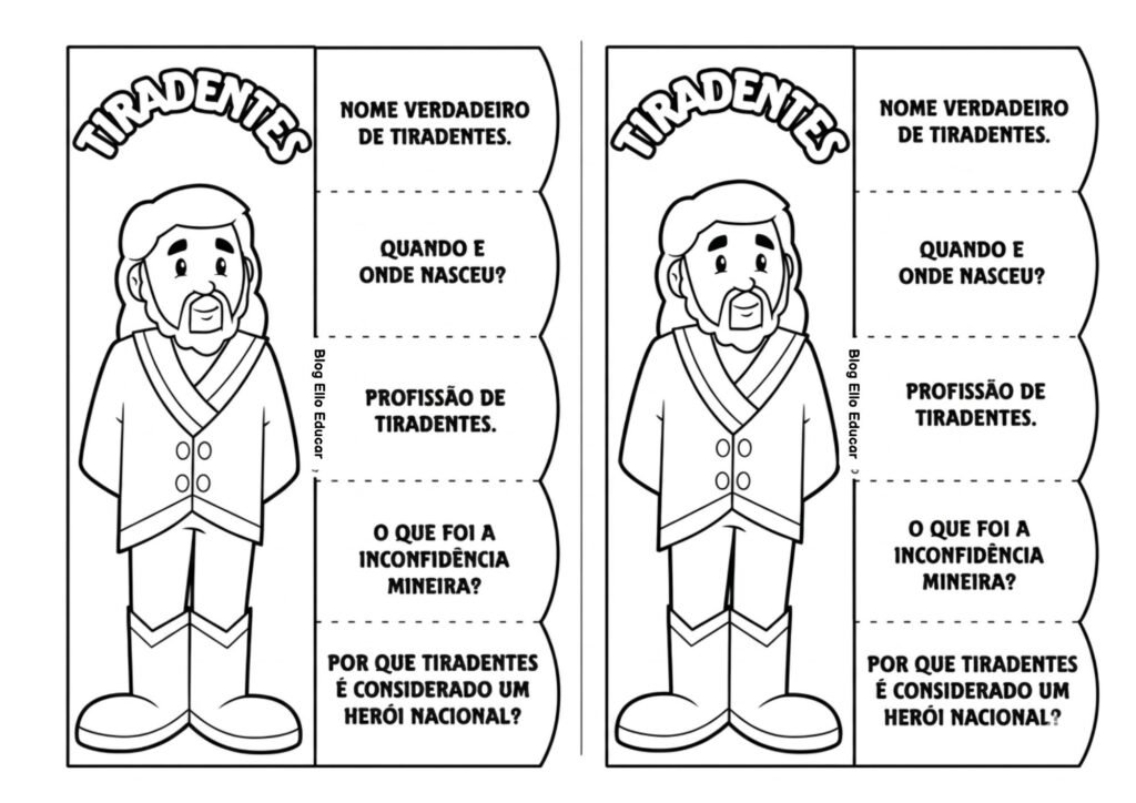 Atividades sobre Tiradentes para Ensino Fundamental I
