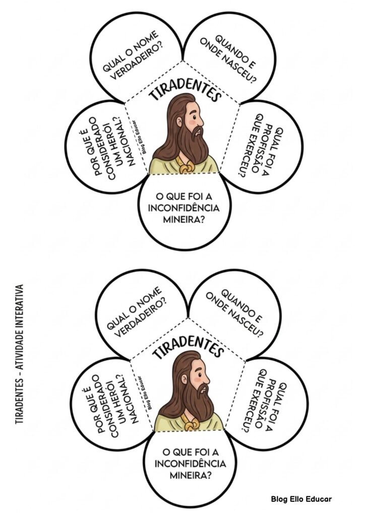 Atividades sobre Tiradentes para Ensino Fundamental I