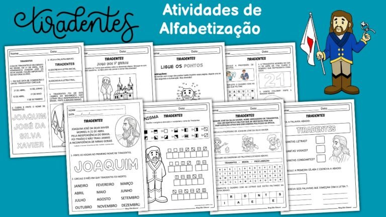 Atividades sobre Tiradentes para alfabetização