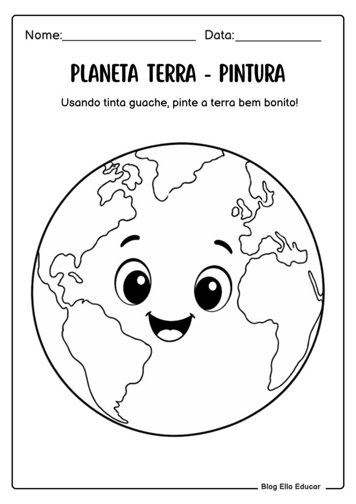 Atividades sobre a Terra Educação Infantil