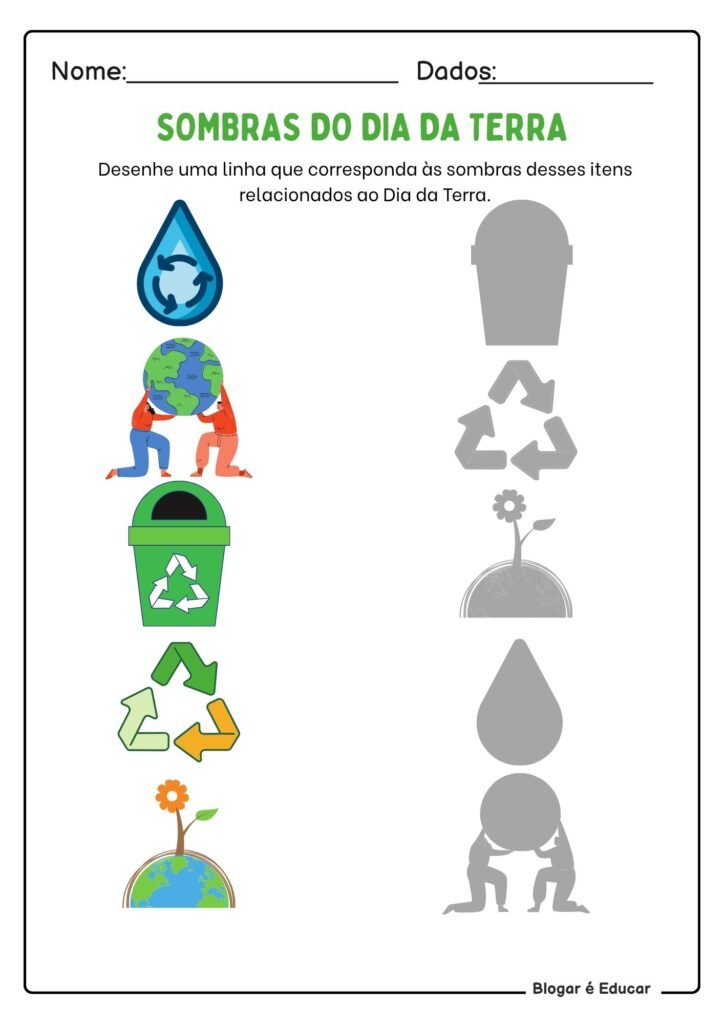 Atividades sobre a Terra Educação Infantil