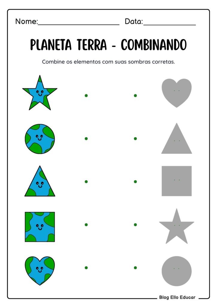 Atividades sobre a Terra Educação Infantil