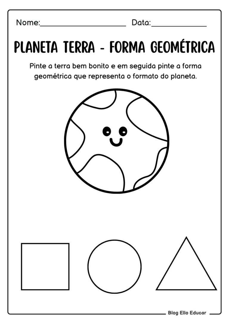 Atividades sobre a Terra para Educação Infantil: PDF gratuito com 20 ...