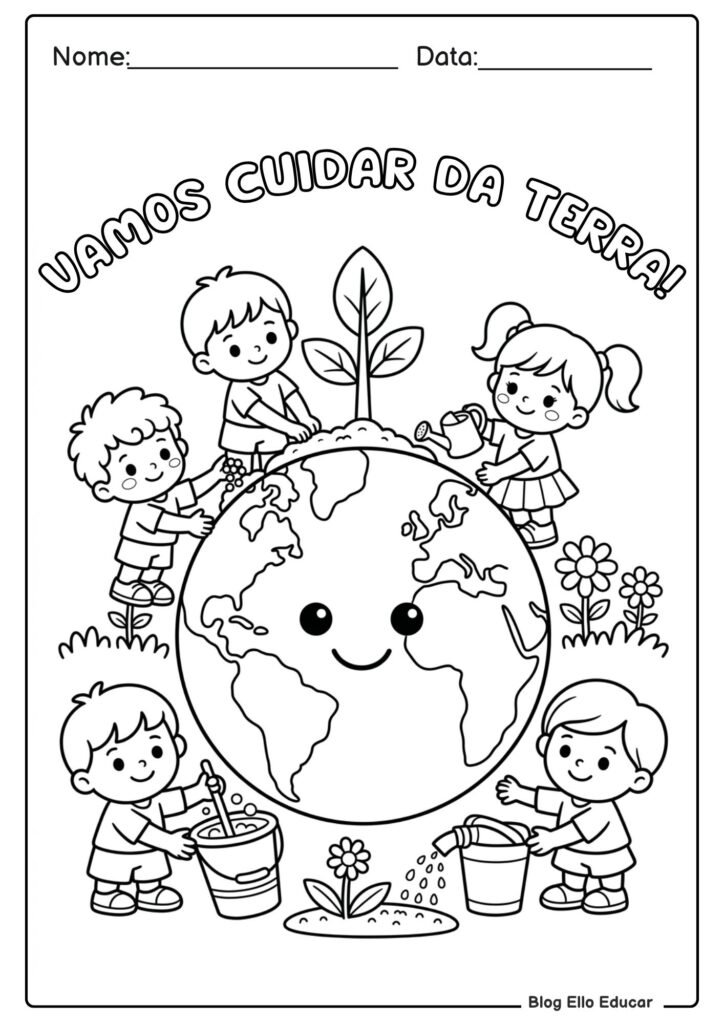 Atividades sobre a Terra Educação Infantil
