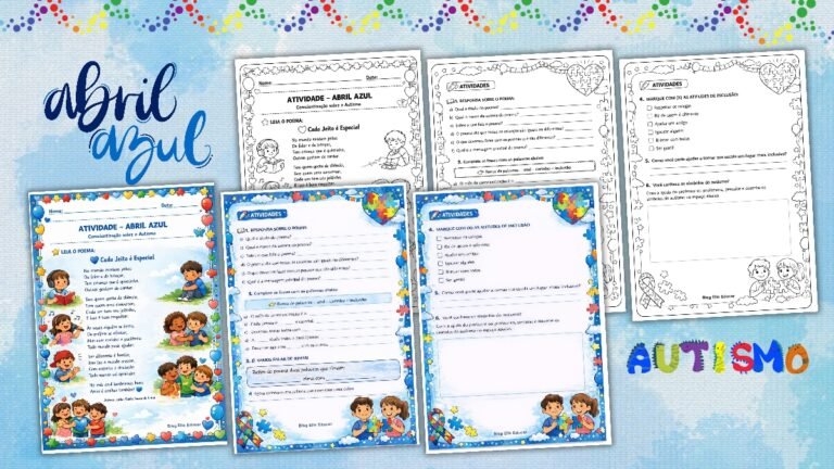 Atividades sobre o Abril Azul 2° ano