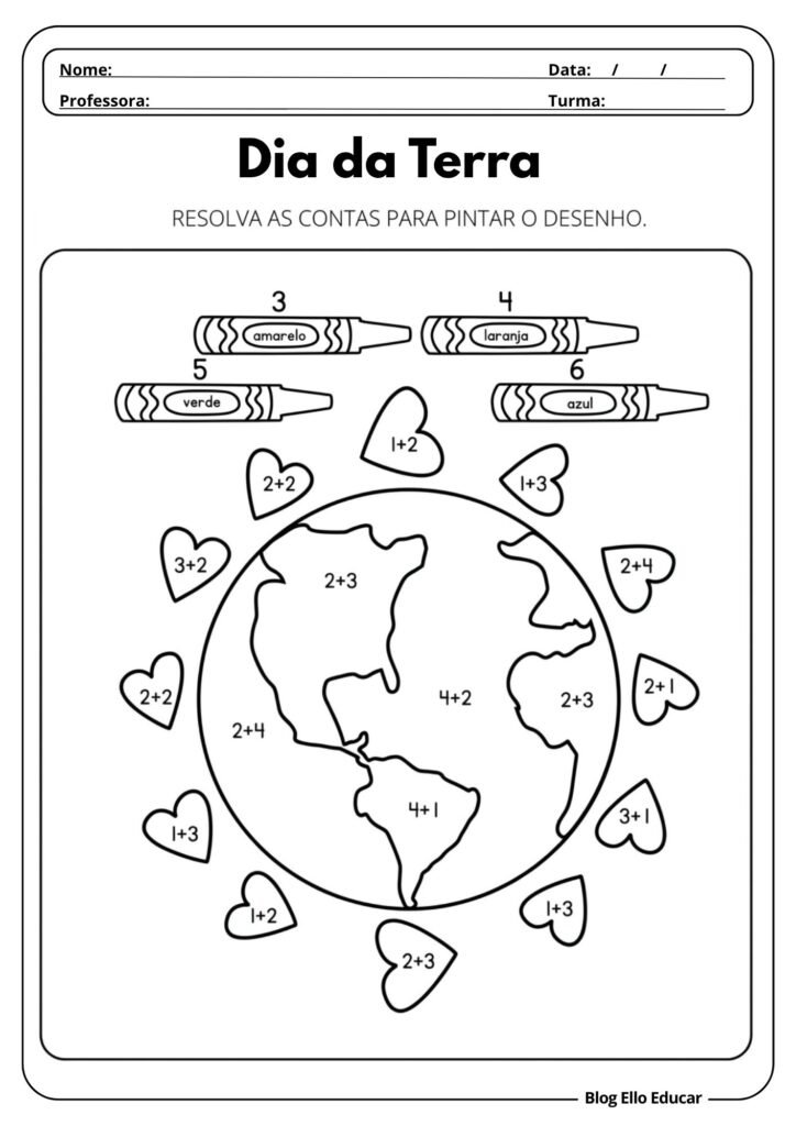 Atividades sobre o Dia da Terra para 1° ano
