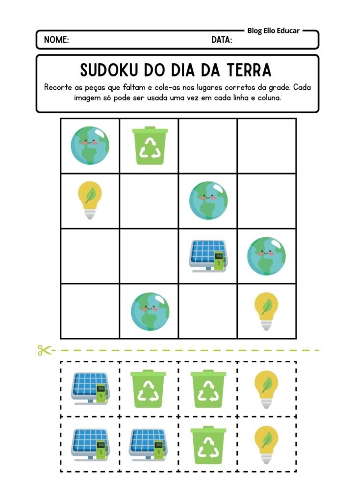 Atividades sobre o Dia da Terra para 2° ano