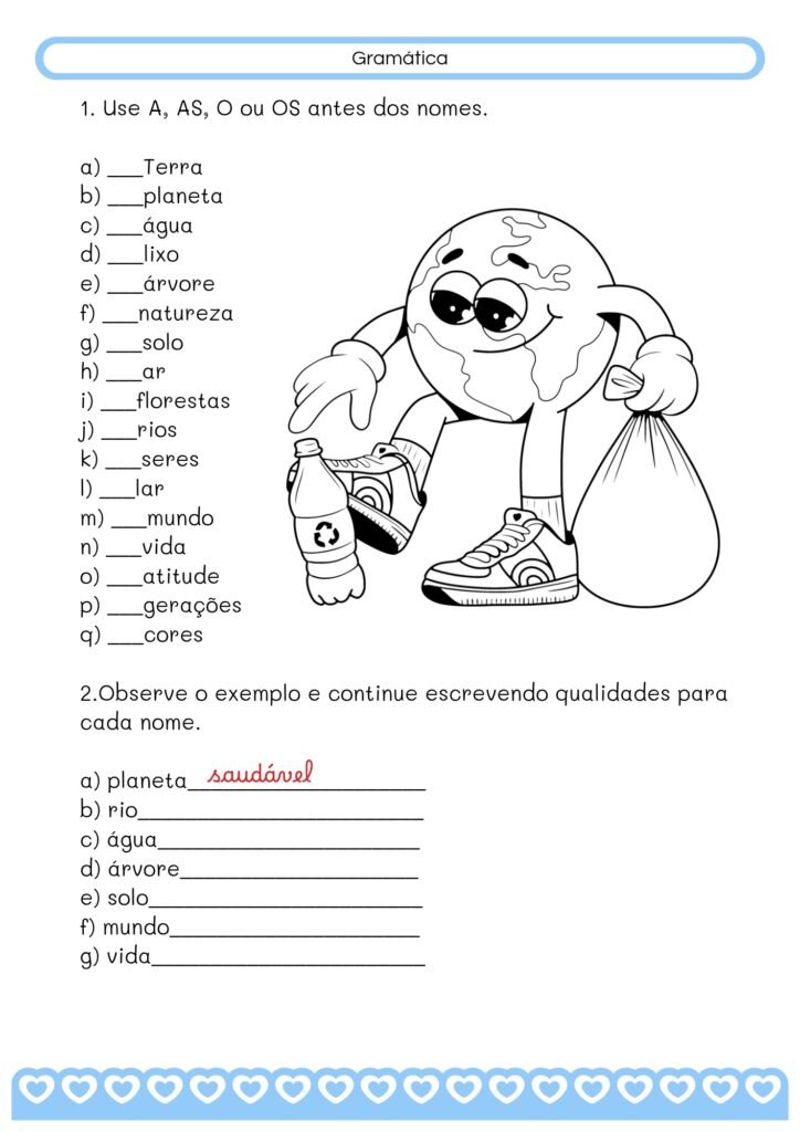 Atividades sobre o Dia da Terra para 3° ano