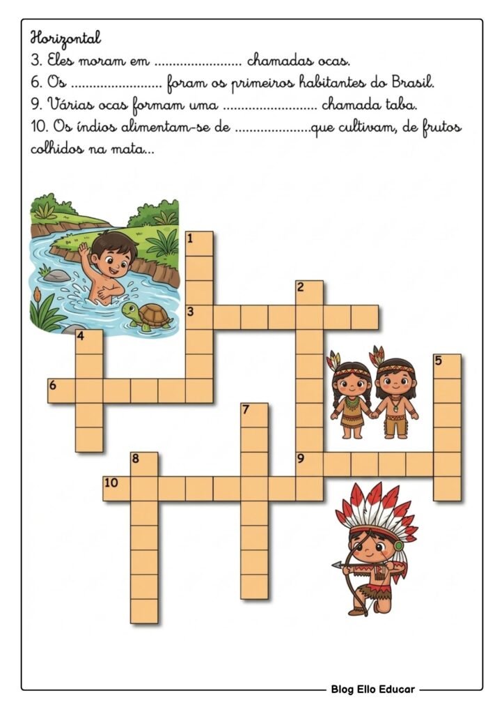 Atividades sobre o Dia dos Povos Indígenas 4° e 5° ano