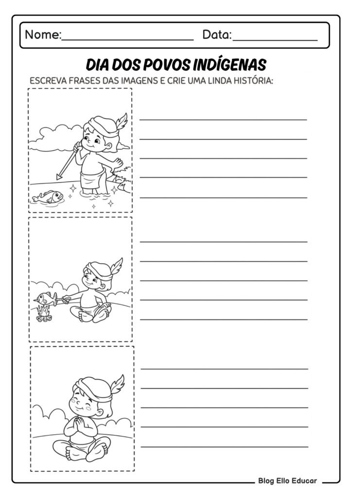 Atividades sobre povos Indígenas 3° ano