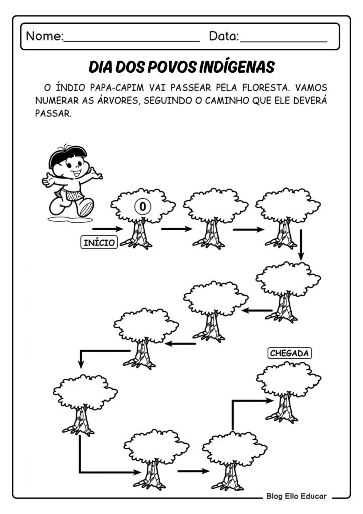 Atividades sobre povos indígenas 1° ano