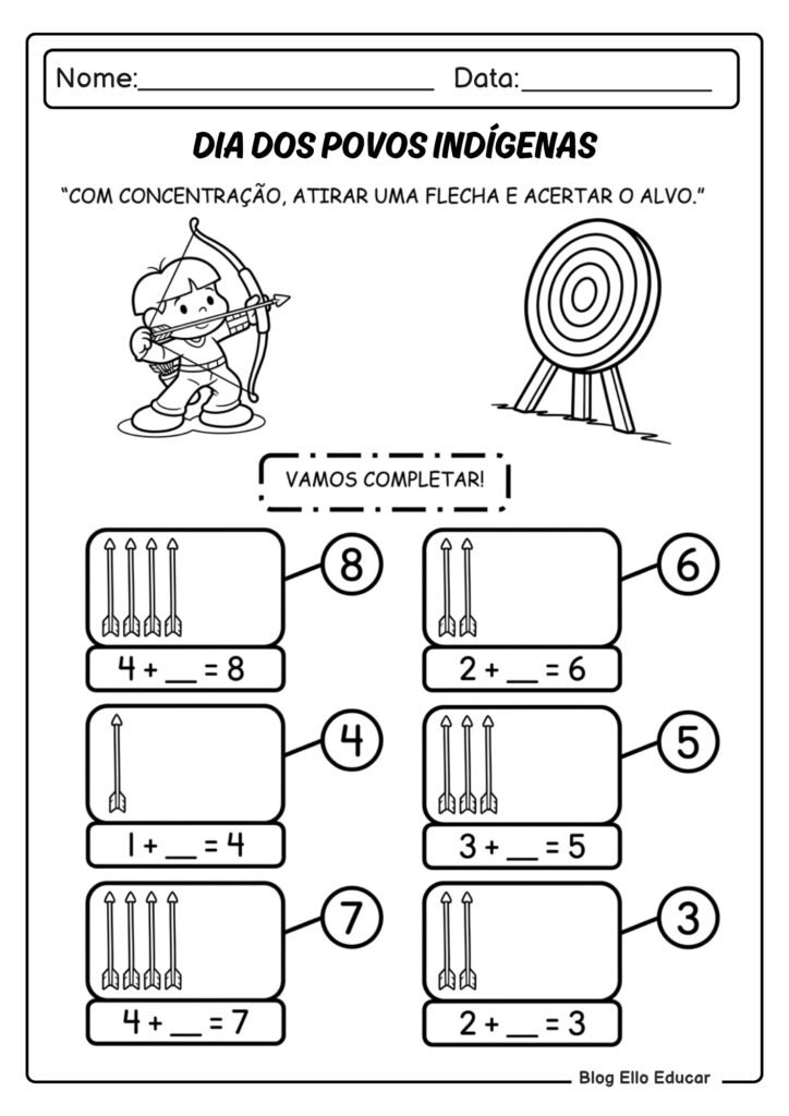 Atividades sobre povos indígenas 1° ano