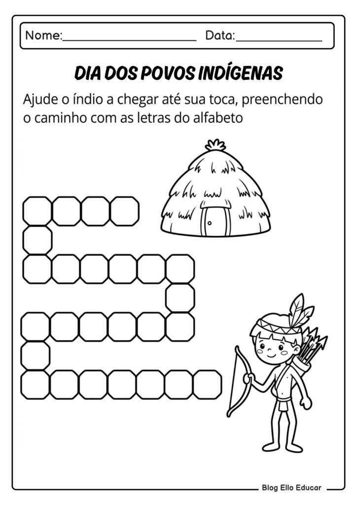 Atividades sobre povos indígenas 1° ano