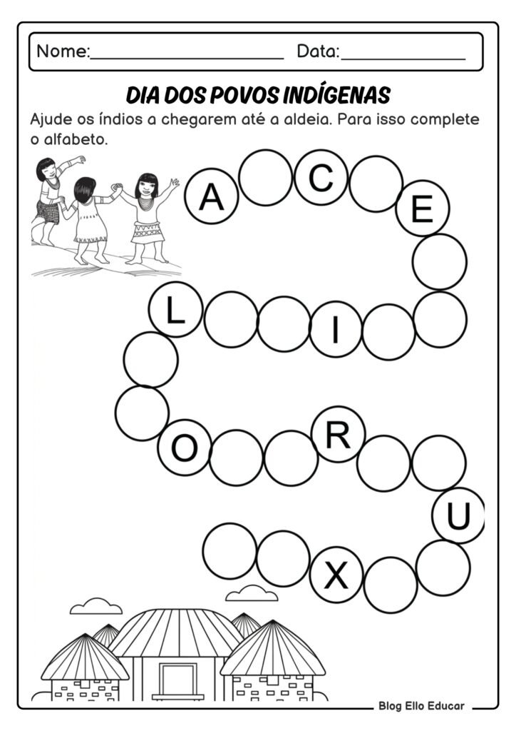 Atividades sobre povos indígenas 1° ano