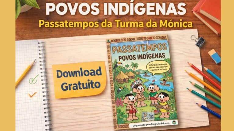 Passatempo Turma da Mônica Povos Indígenas