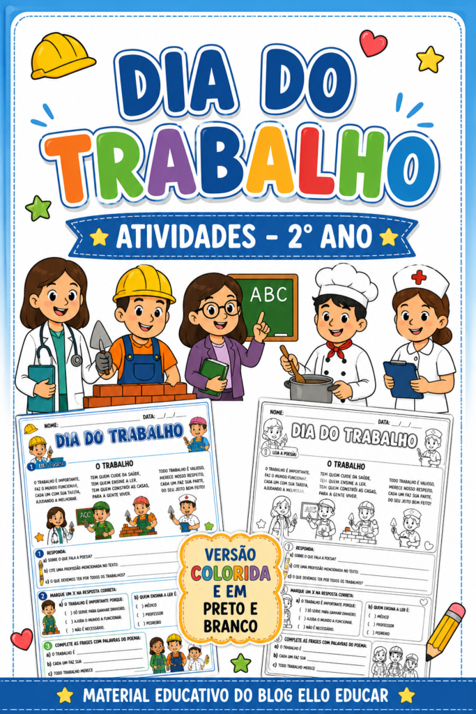Atividades do Dia do Trabalho para 2° ano