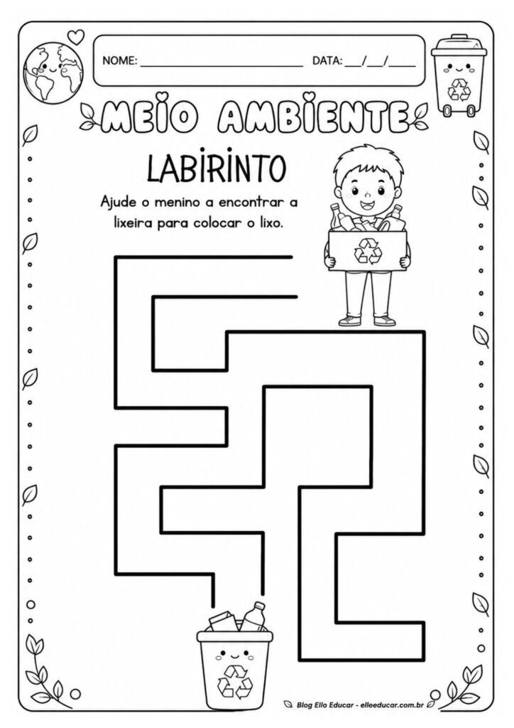 Atividades sobre Meio Ambiente para Educação Infantil