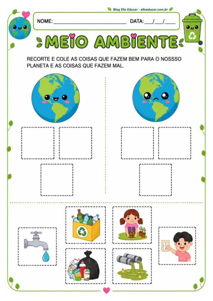 Atividades sobre Meio Ambiente para Educação Infantil