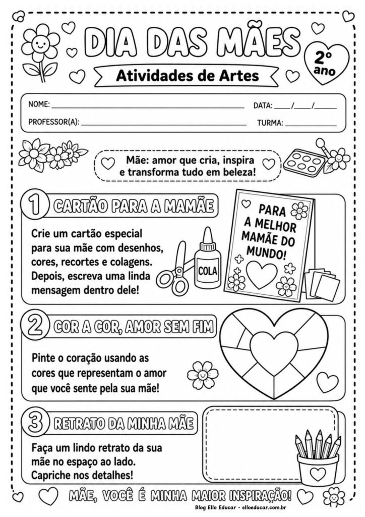 Atividades Dia das Mães 2° ano