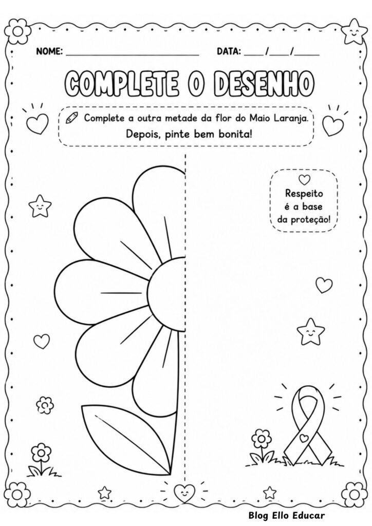 Atividades Maio Laranja Educação Infantil