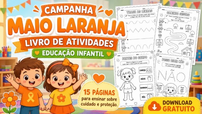 Atividades Maio Laranja Educação Infantil.