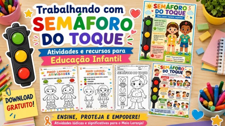 Atividades Semáforo do Toque para Educação Infantil.