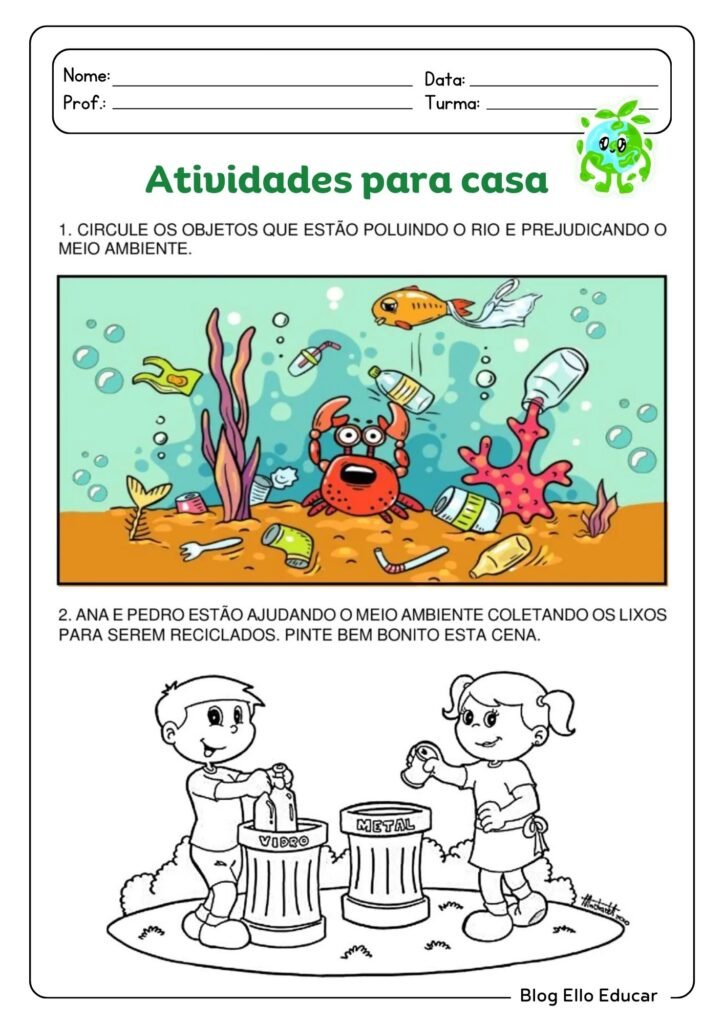 Atividades Semana do Meio Ambiente Educação Infantil