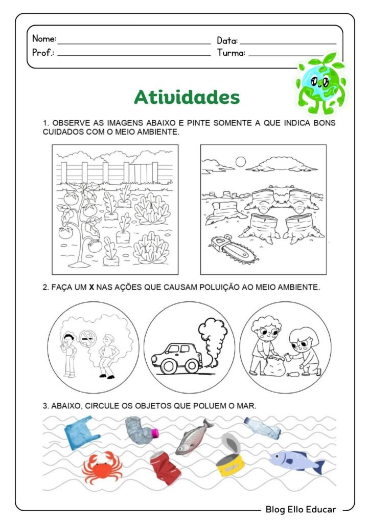 Atividades Semana do Meio Ambiente Educação Infantil