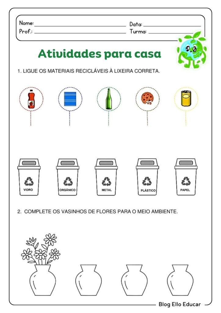 Atividades Semana do Meio Ambiente Educação Infantil