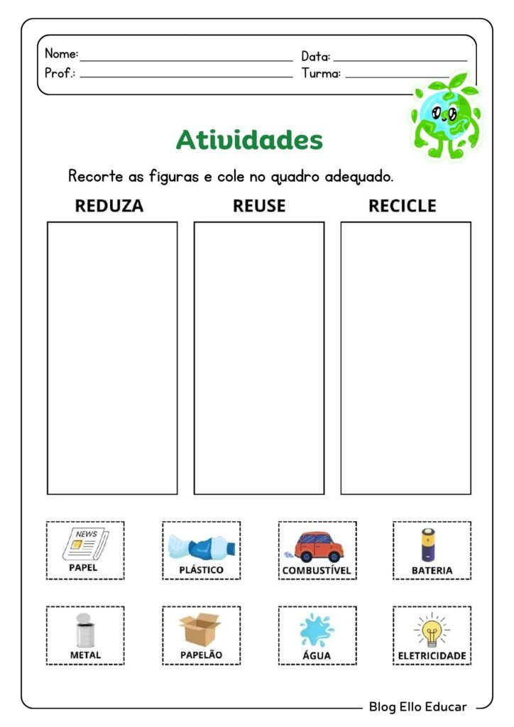 Atividades Semana do Meio Ambiente Educação Infantil