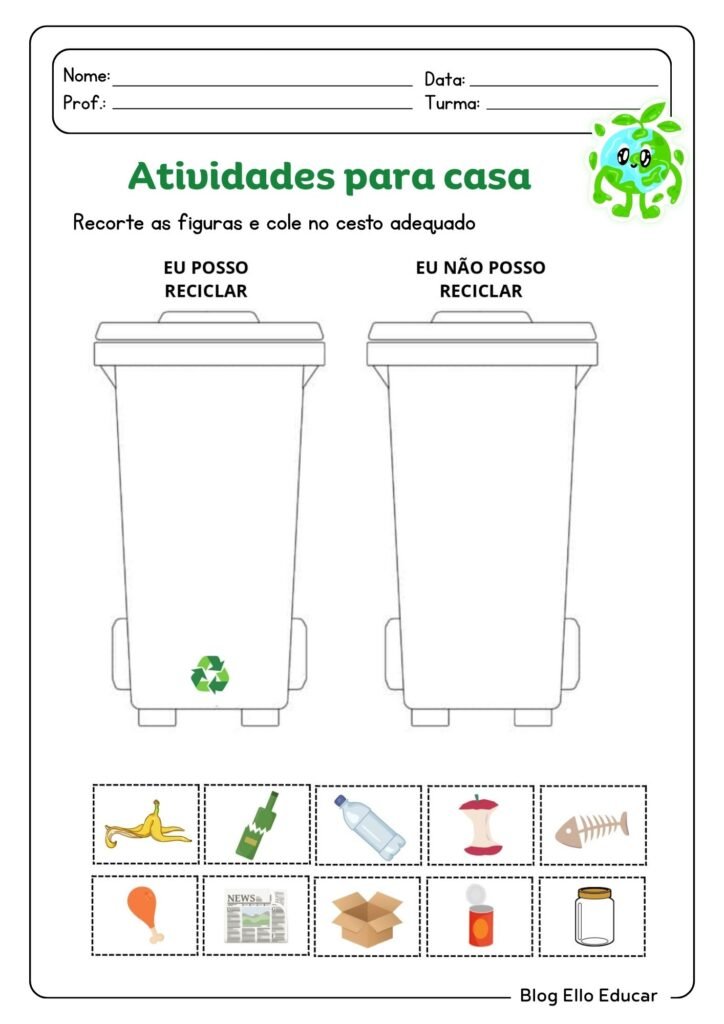 Atividades Semana do Meio Ambiente Educação Infantil
