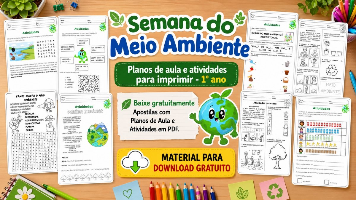 Atividades para Semana do Meio Ambiente para 1° ano