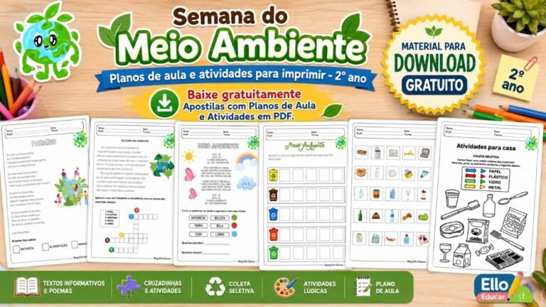 Atividades para Semana do Meio Ambiente para 2º Ano
